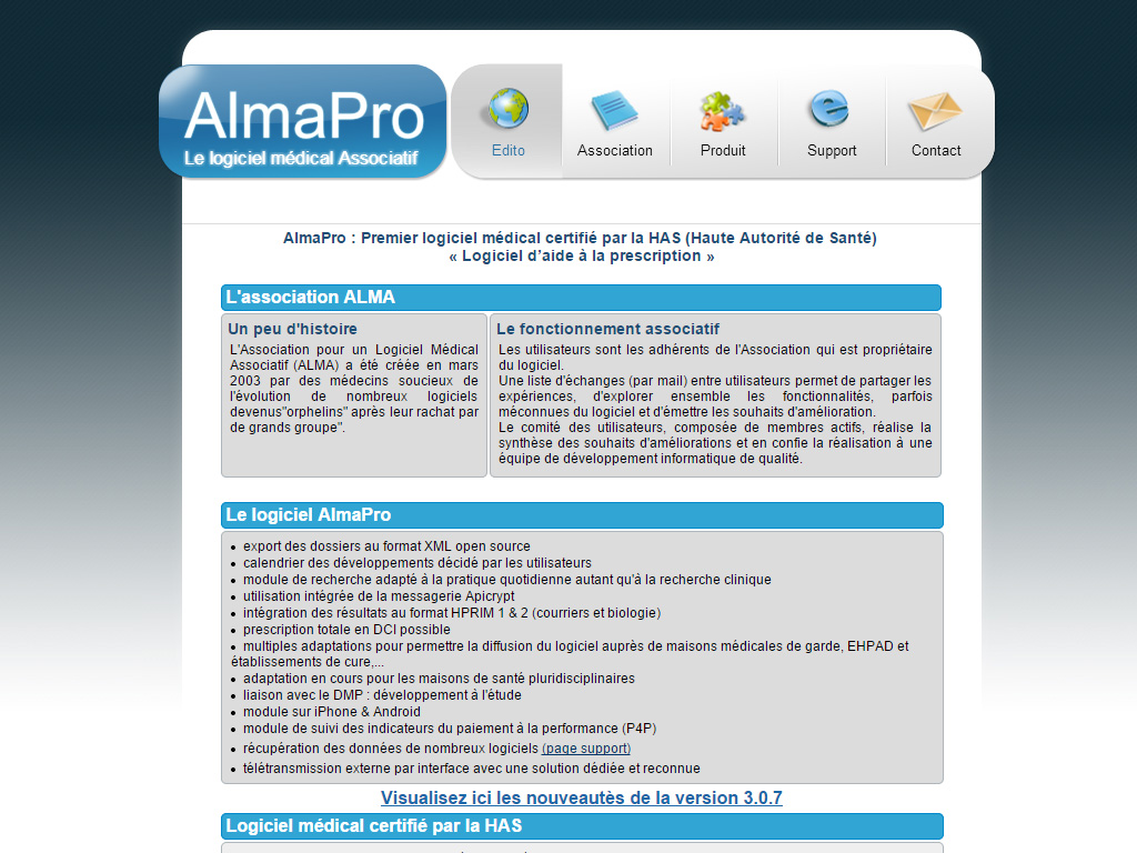 Alma Pro - Logiciel médical associatif